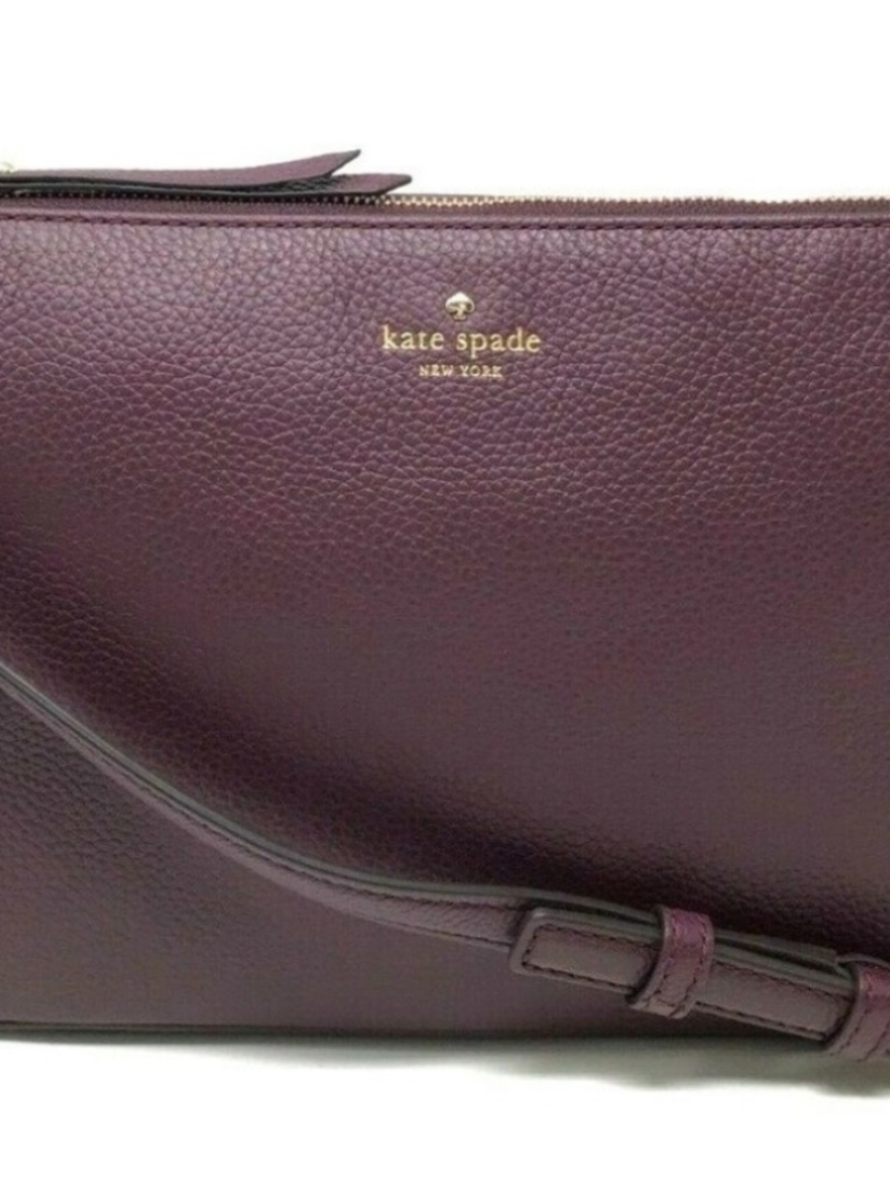KATE SPADE BURGUNDY CROSS BODY HANDBAG